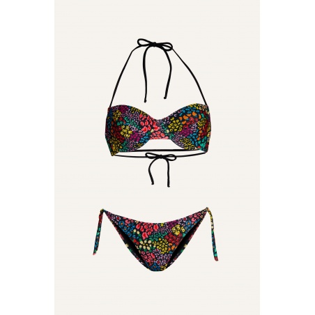 Balconette Bikini With Underwire Underwire Slip Lurex Print Tutti