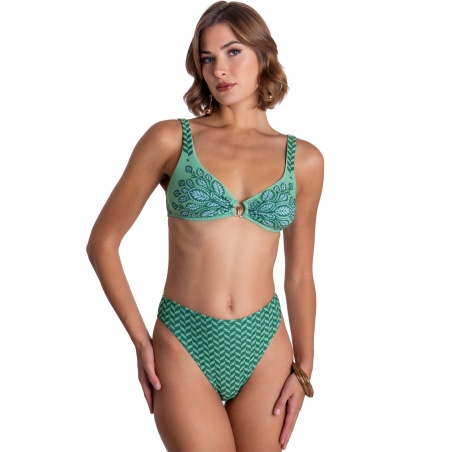 BIKINI BRASSIERE CON ACCESSORIO STAMPA BEAUTIFUL TREE SPIGHETTA Taglia