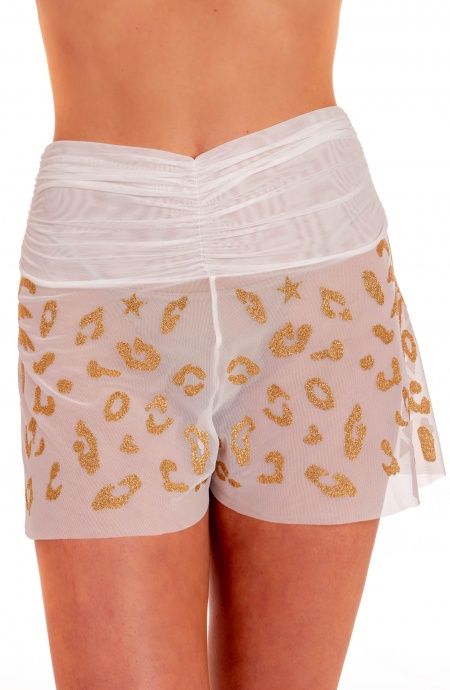 Short Maculato Lurex e Tulle Pin-Up Stars - 23