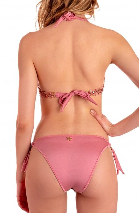 Bikini Balconcino Con Ferretto Slip Fiocchi Paillettes Pin-Up Stars - 7