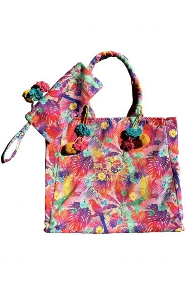 Shopping Bag Stampa Happy Tropical Poisson D'Amour - 1