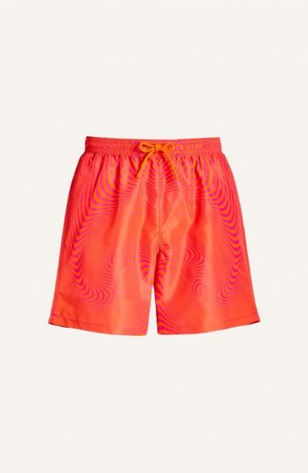 Optical Men's Boxer Shorts Size L Color Orange