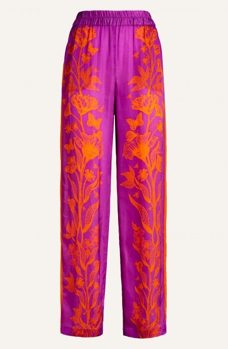 Prince Charming Viscose Satin Trousers Pin-Up Stars - 7