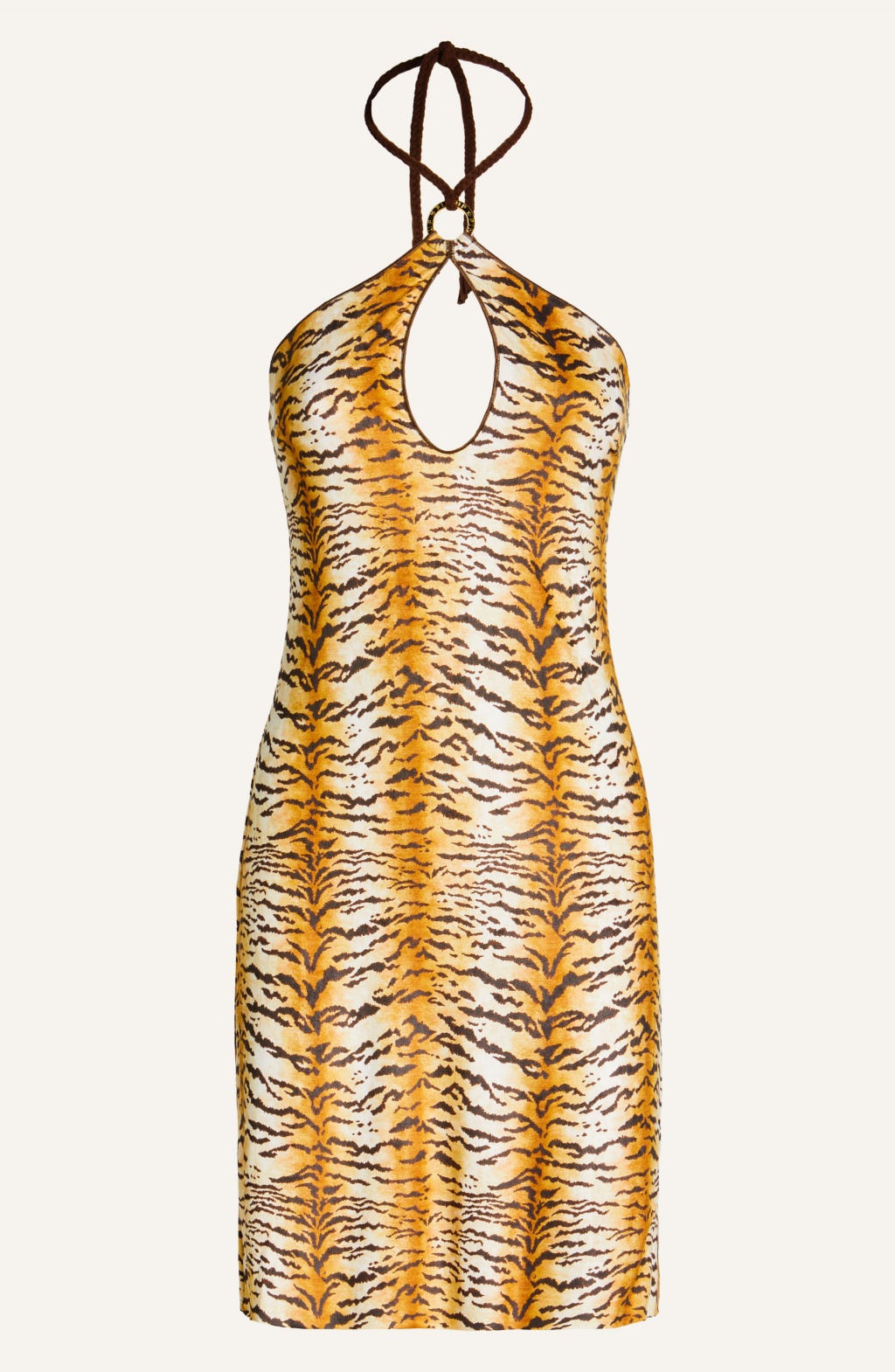 Topshop tiger satin slip on sale dress