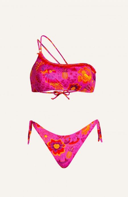 Pin Up Stars Bikini Fascia Spalla In Rafia Stampa Apache