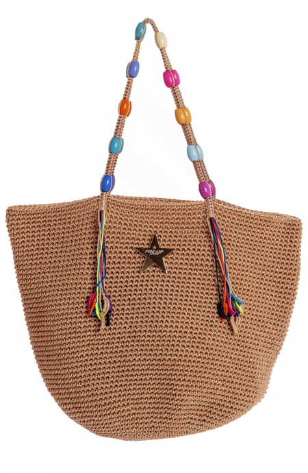 BORSA GRANDE UNCINETTO E PERLINE HAND MADE Pin-Up Stars - 1