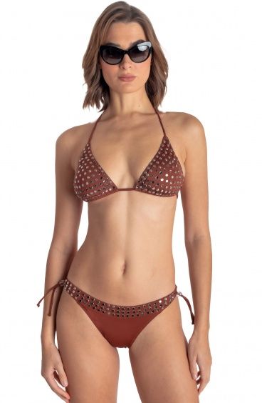 PADDED TRIANGLE BIKINI WITH MIRROR CRYSTALS Pin-Up Stars - 19