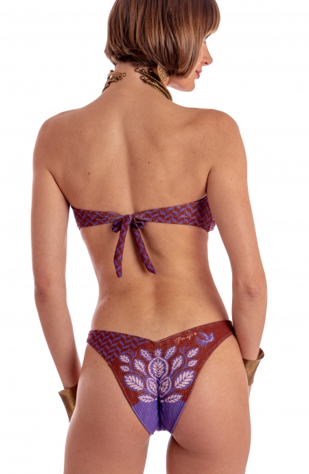 BIKINI FASCIA IMBOTTITA CON PERLE STAMPA BEAUTIFUL TREE Pin-Up Stars - 2