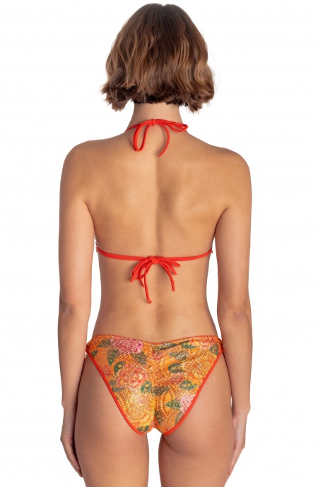 BIKINI TRIANGLE REMBOURRÉ EN DENTELLE IMPRIMÉ FLEURS ET OISEAUX Pin-Up Stars - 5