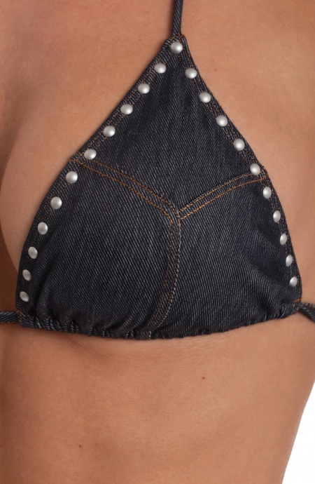 Bikini Triangle Jeans Studs Pin-Up Stars - 4