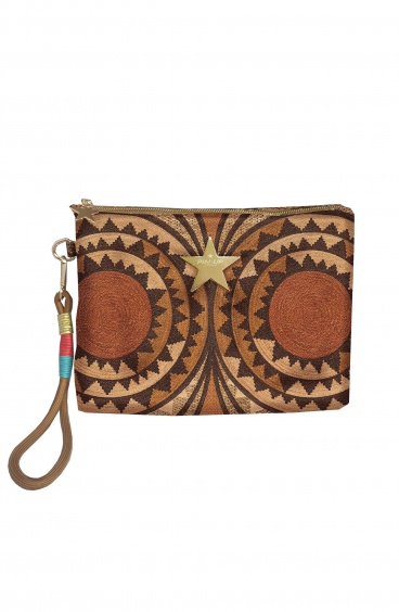 African Woven Clutch Bag Pin-Up Stars - 2