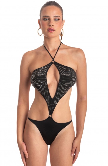 Costume da Bagno Trikini Strass Pin-Up Stars - 16